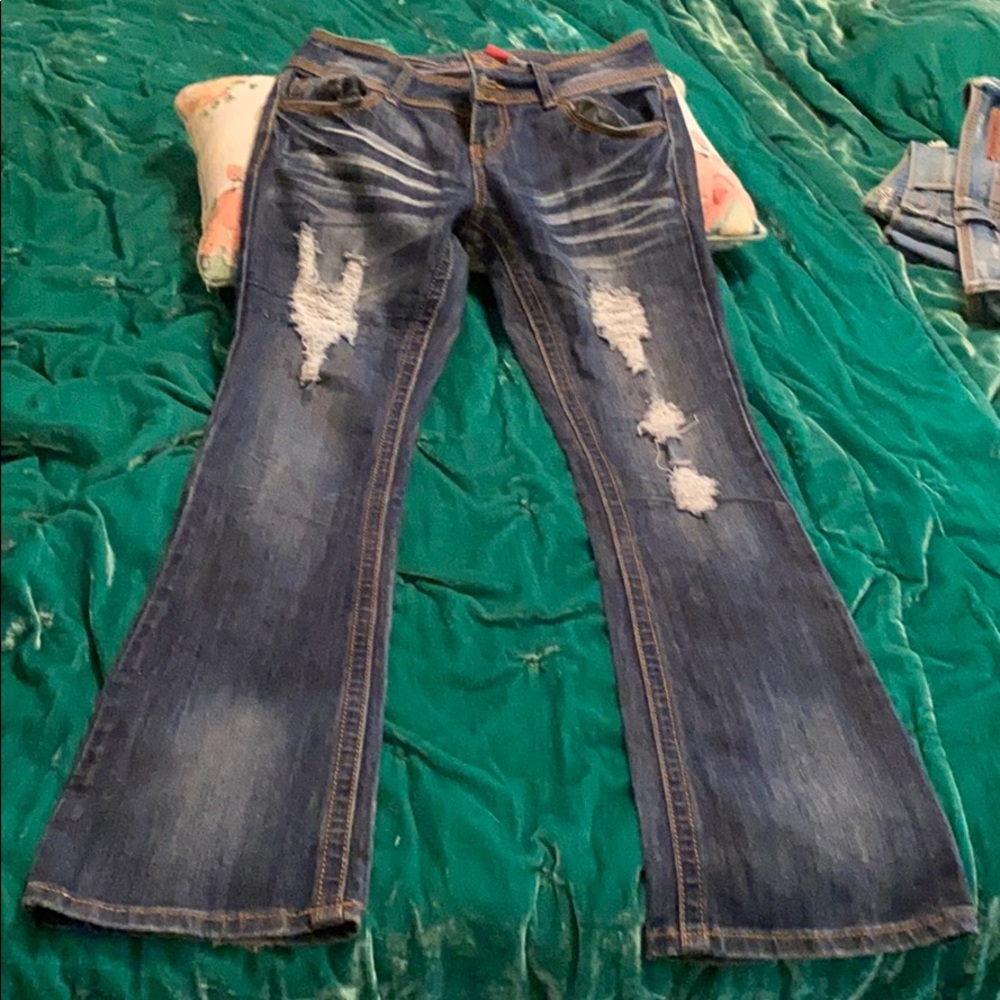 Medium dark wash jeans